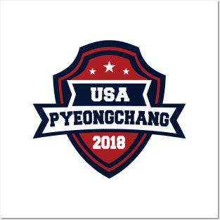 USA Pyeongchang 2018 Posters and Art